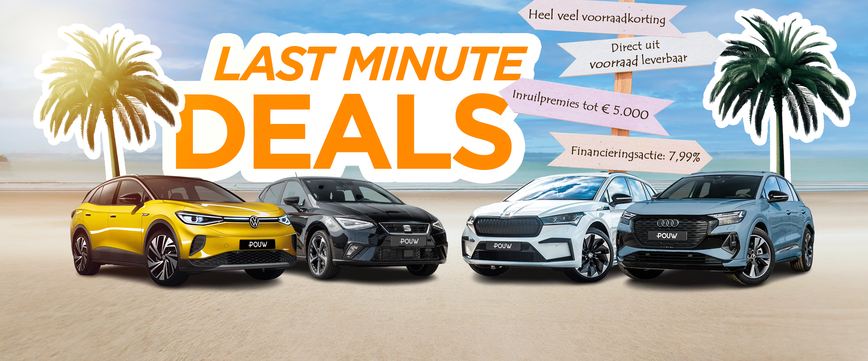 Pouw Last minute deals - Header