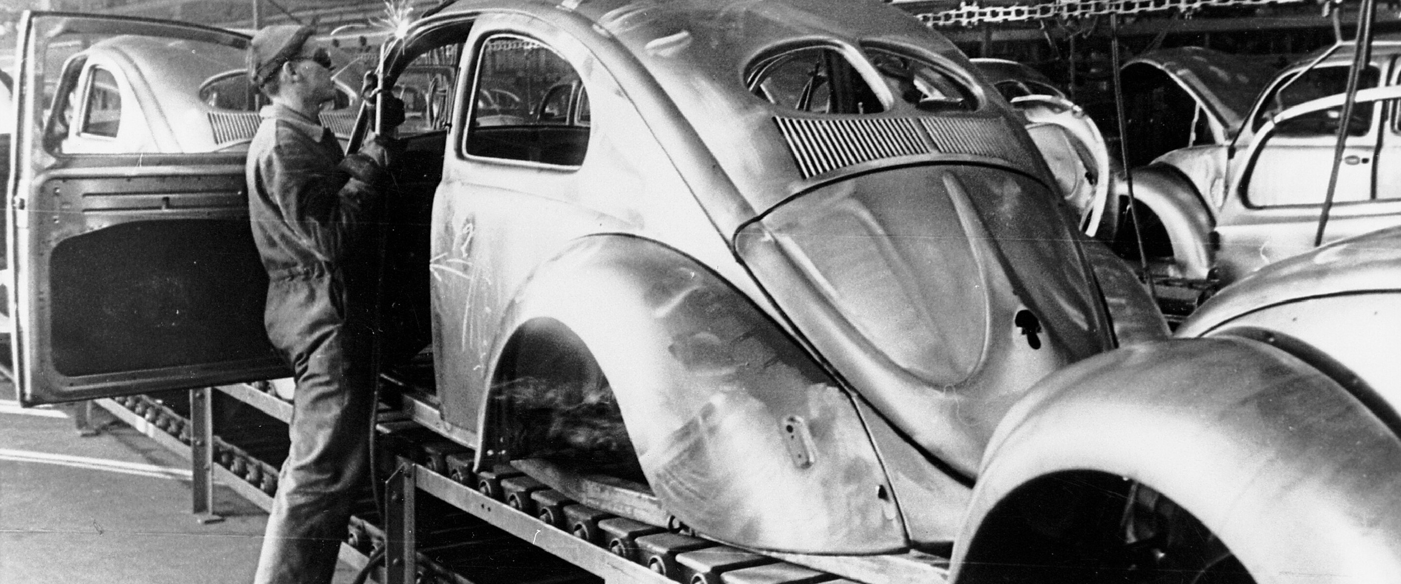 Volkswagen fabriek in 1947
