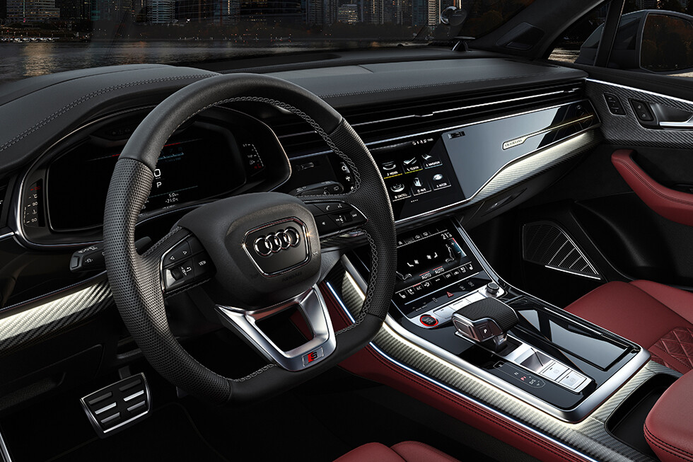 Vernieuwde Audi Sq7 interieur stuur